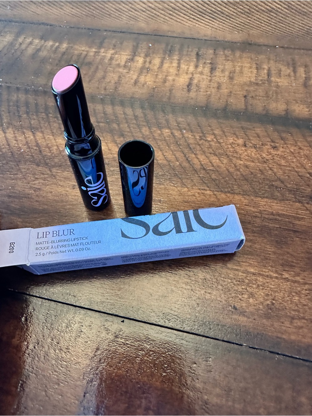 Saie Lip Blur Matte Lipstick — Pink